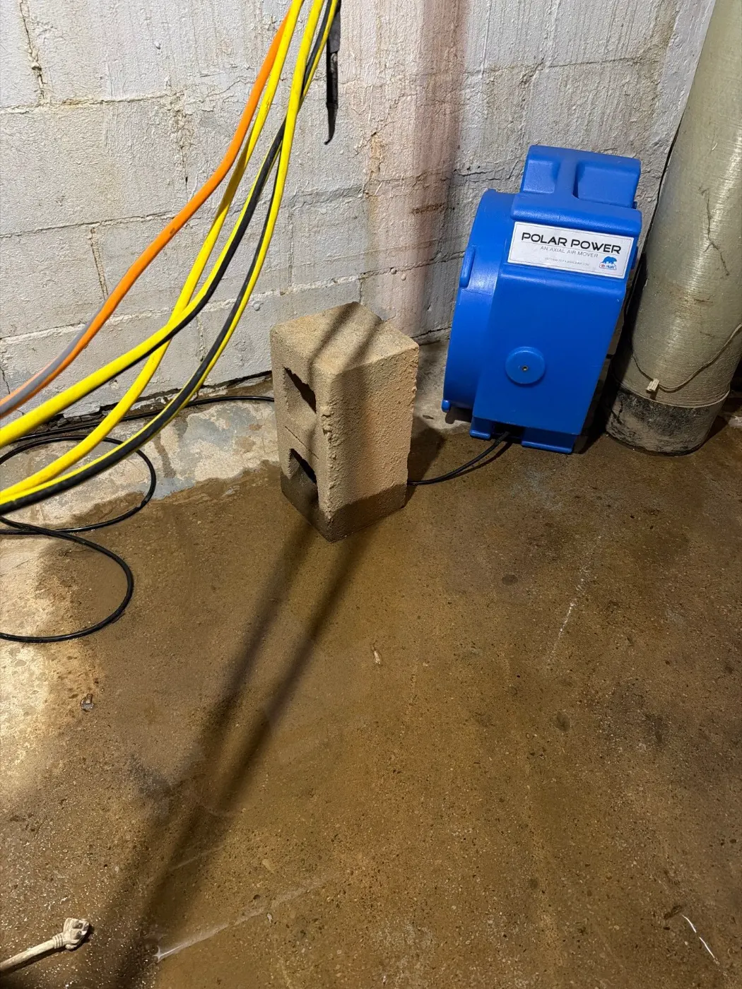 Basement water extraction in Pike Indiana home